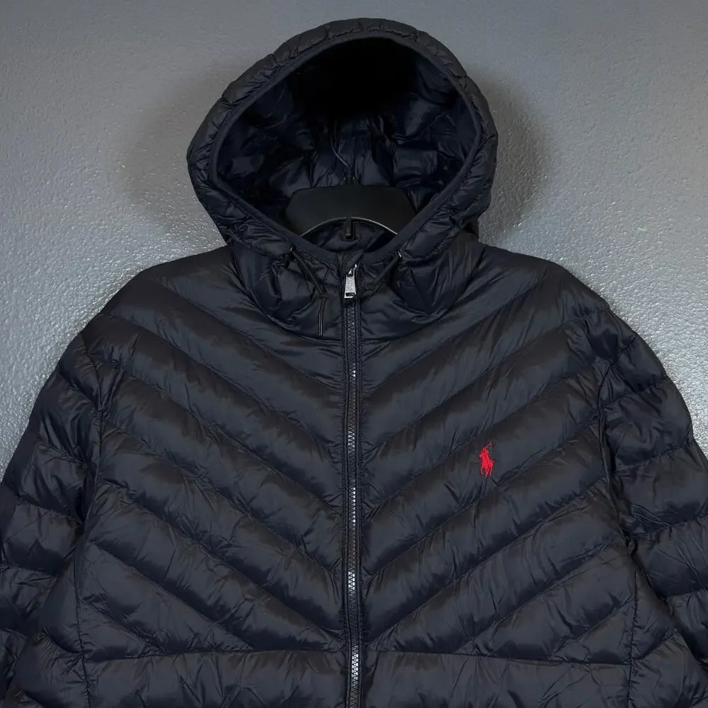 Polo Ralph Lauren XL men blue quilted insulated light jacket outdoor streetwear